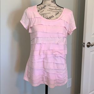 DKNYC pink tee size Large